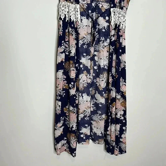 Melrose and Market Women Blue Kimono M - Picture 2 of 12